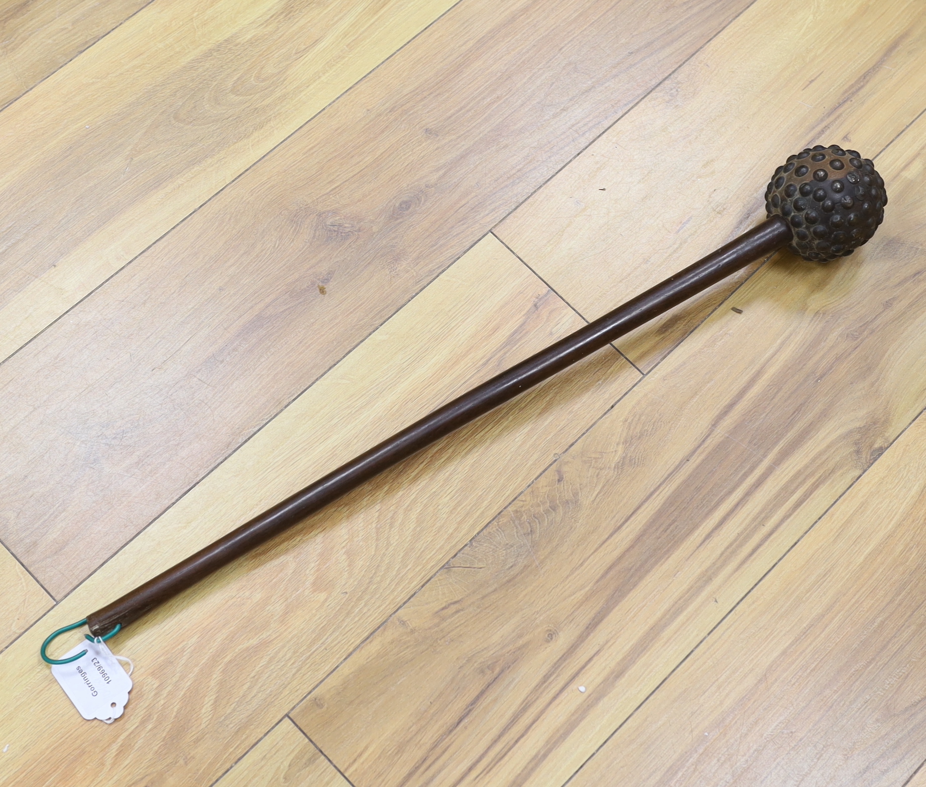 A South African hardwood Knobkerrie, 64cm in length